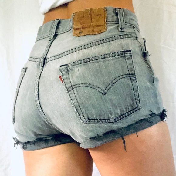 Levi's Pants - Vintage Grey Levi’s 501 Shorts